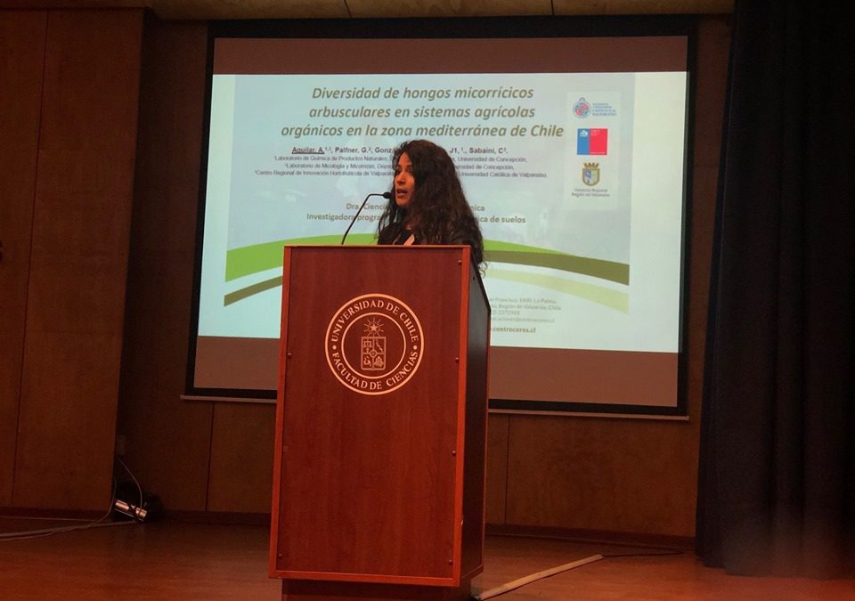 Dr. Ana Aguilar addresses diversity of mycorrhizal fungi in Chilean Meeting of Mycology